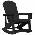 Garten-Lounge-Set 3 pcs Schwarz HDPE