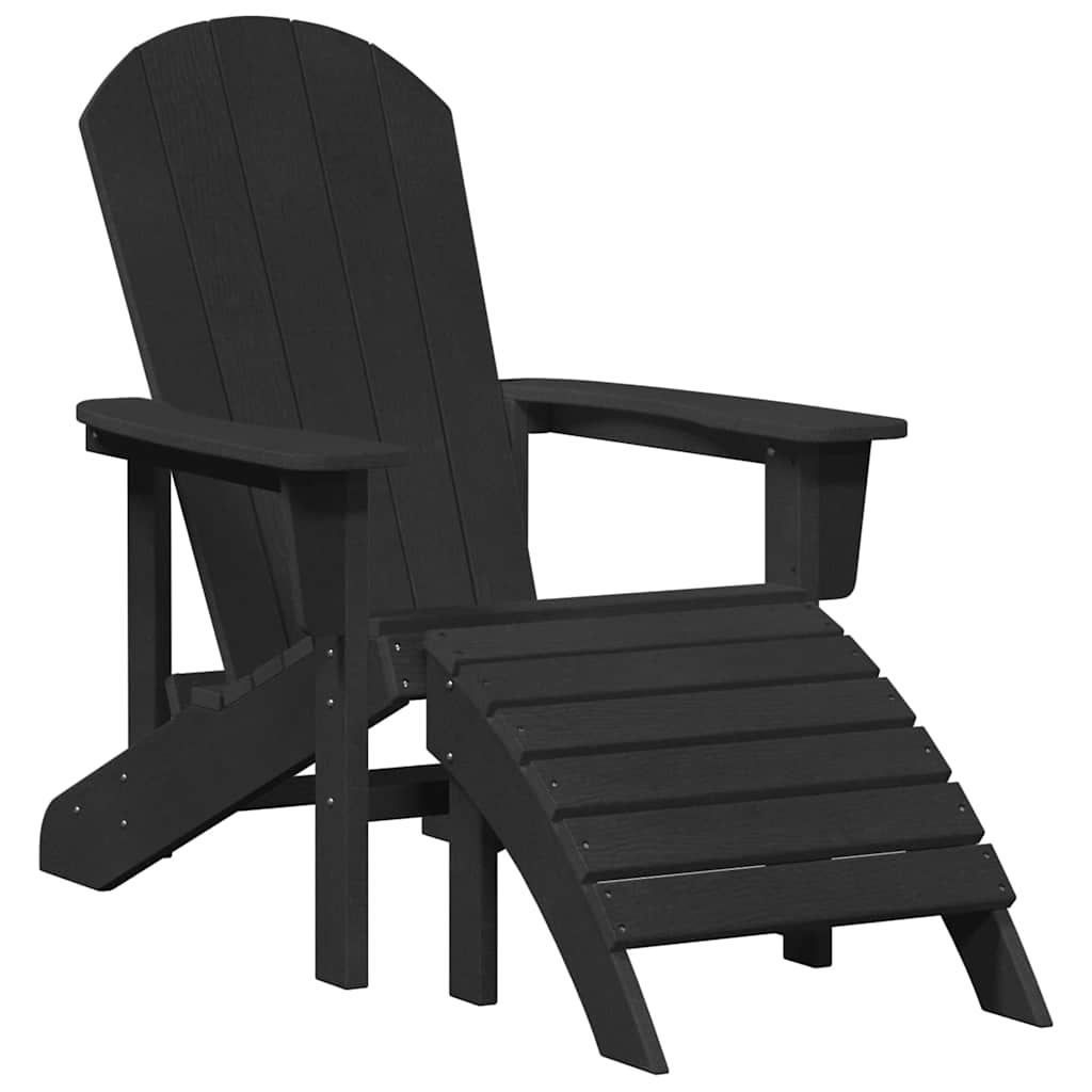 Gartenstuhl 2 pcs Schwarz 83 x 74 x 92 cm Polyethylen