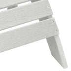 Gartenstuhl 3 pcs Weiß Polyethylen