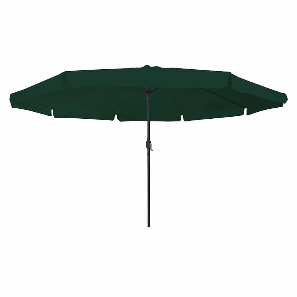 Garten-Sonnenschirm Grün 394 x 394 x 248 cm Polyester und Stahl