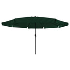 Garten-Sonnenschirm Grün 395 x 395 x 245 cm Polyester