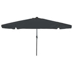 Garten-Sonnenschirm Anthrazit 395 x 395 x 245 cm Polyester