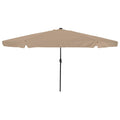 Garten-Sonnenschirm Taupe 395 x 395 x 245 cm Polyester
