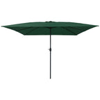 Garten-Sonnenschirm Grün 295 x 295 x 245 cm Polyester und Stahl
