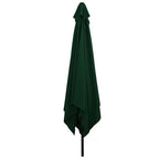 Garten-Sonnenschirm Grün 295 x 295 x 245 cm Polyester und Stahl