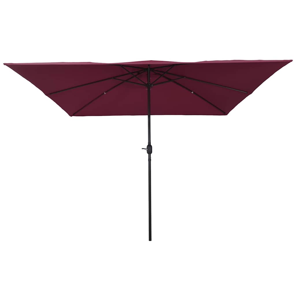 Garten-Sonnenschirm Bordeauxrot 295 x 295 x 245 cm