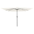 Garten-Sonnenschirm Sand 295 x 295 x 245 cm Polyester und Stahl