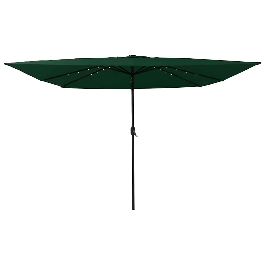 Garten-Sonnenschirm Grün 295 x 295 x 245 cm Polyester und Stahl