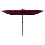 Garten-Sonnenschirm Bordeauxrot 295 x 295 x 245 cm
