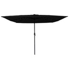 Garten-Sonnenschirm Schwarz 295 x 295 x 245 cm