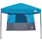 Camping-Zelt-Set mit Dach 2 pcs Blau Taffeta und Stoff