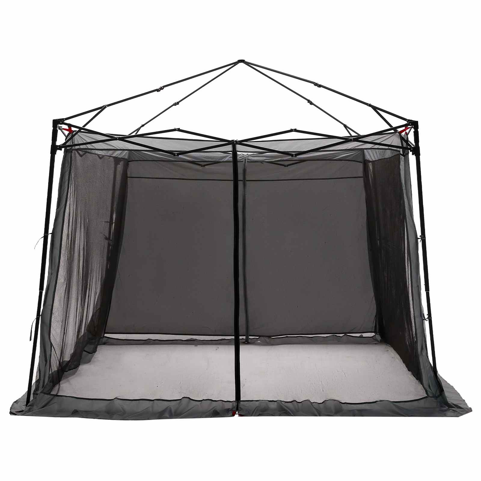 Camping-Zelt-Set 2 pcs Grau und Orange Taffeta und Stoff