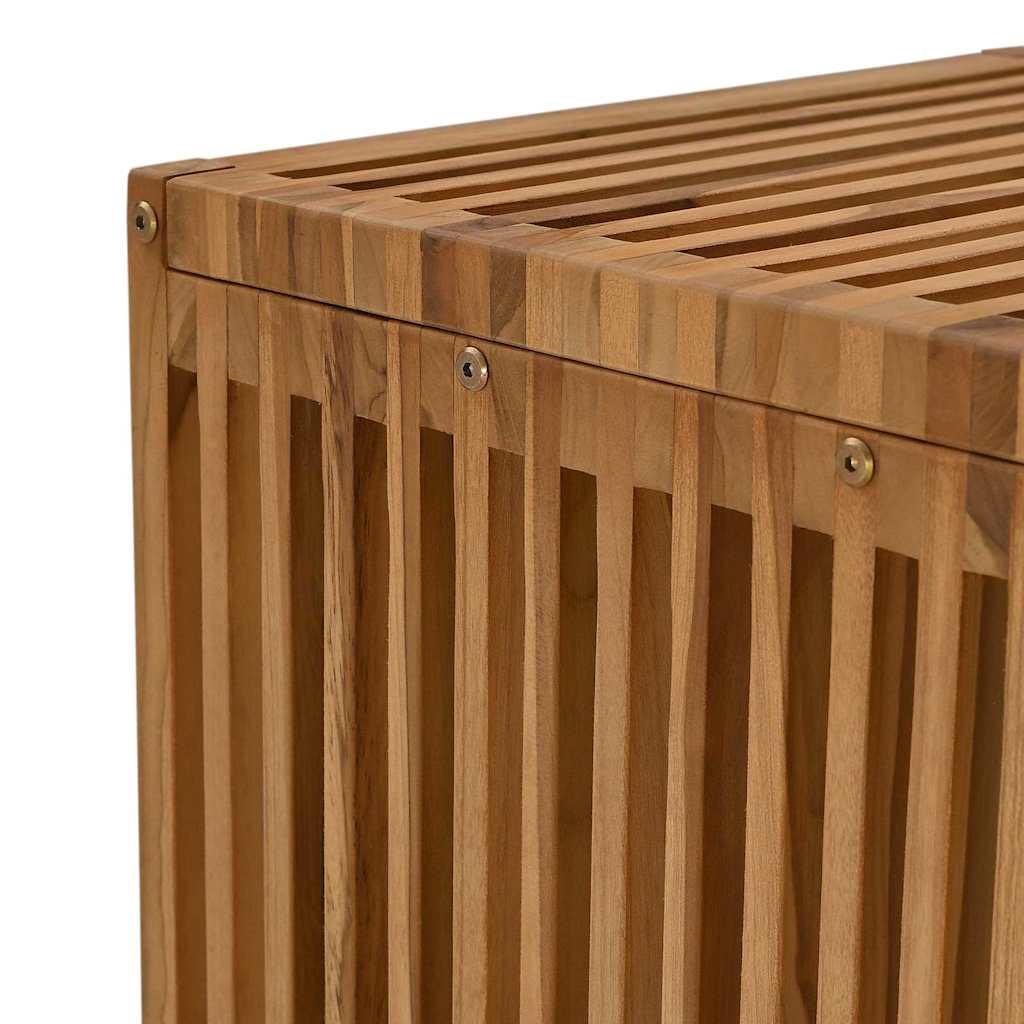 Garten-Beistelltisch Braun 45 x 42,5 x 45 cm Massivholz Teak
