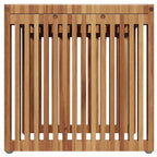 Garten-Beistelltisch Braun 45 x 42,5 x 45 cm Massivholz Teak