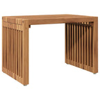 Garten-Beistelltisch Braun 50 x 32,5 x 35 cm Massivholz Teak