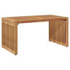 Garten-Beistelltisch Braun 70 x 37,5 x 35,5 cm Massivholz Teak