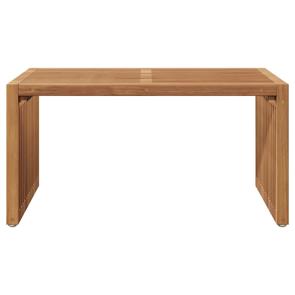 Garten-Beistelltisch Braun 70 x 37,5 x 35,5 cm Massivholz Teak