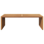 Garten-Beistelltisch Braun 110 x 55 x 35,5 cm Massivholz Teak