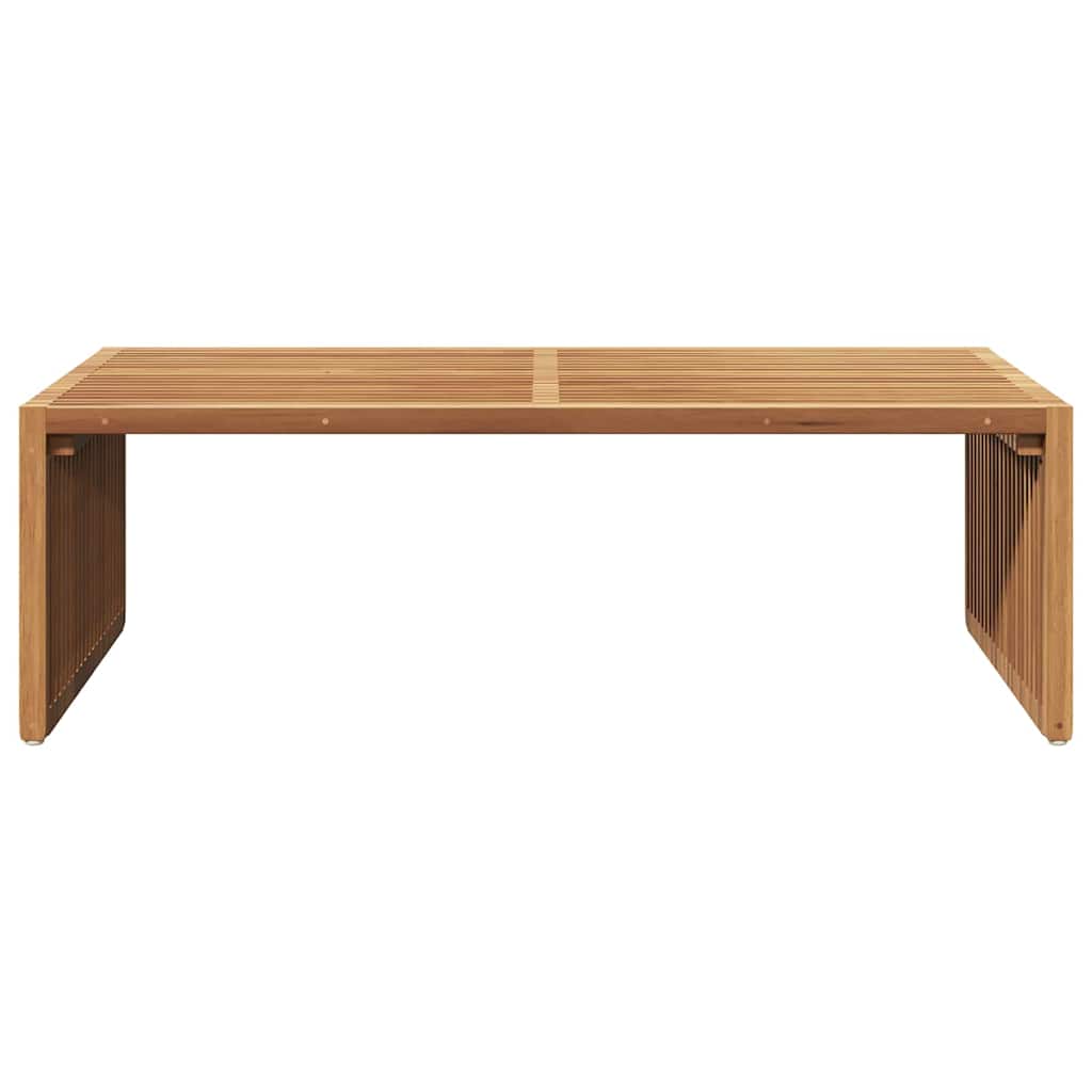 Garten-Beistelltisch Braun 110 x 55 x 35,5 cm Massivholz Teak
