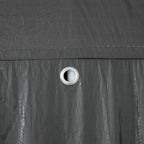 Party-Zelt Anthrazit 400 x 400 x 266 cm Polyethylen und Stahl