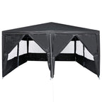 Party-Zelt Anthrazit 400 x 400 x 266 cm Polyethylen