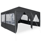 Party-Zelt Anthrazit 400 x 400 x 266 cm Polyethylen