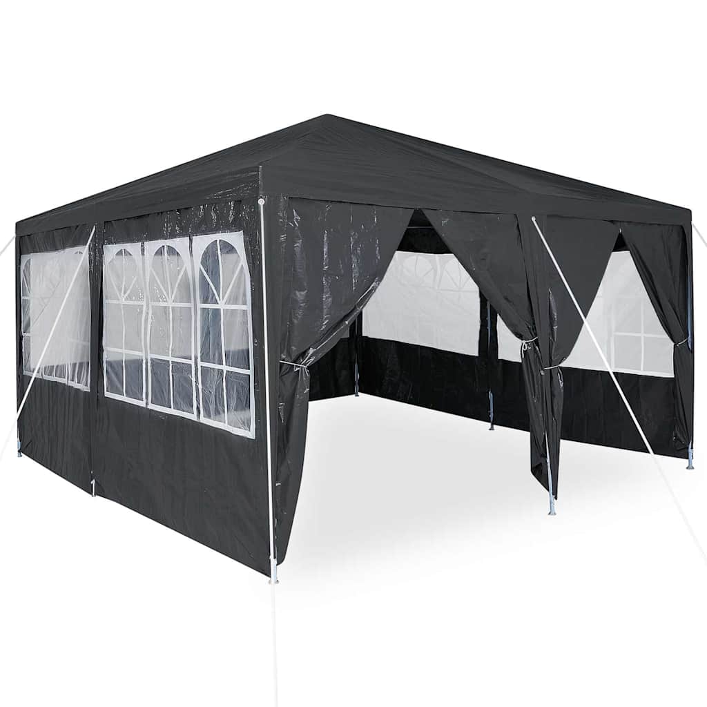 Party-Zelt Anthrazit 400 x 400 x 266 cm Polyethylen