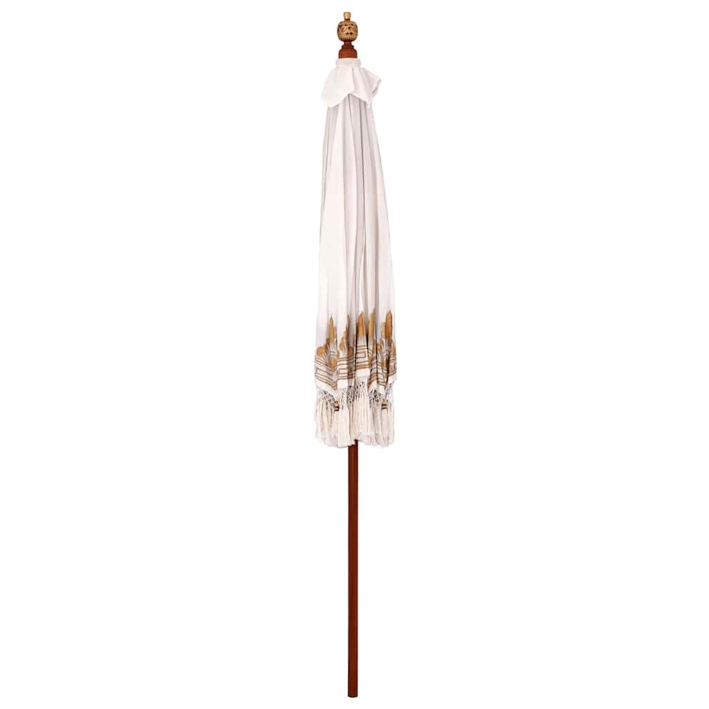 Balinesischer Sonnenschirm Creme 215 x 215 x 260 cm