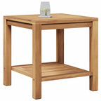Couchtisch mit Speicher Braun 45 x 45 x 45 cm Massivholz Teak