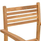 Stuhl 2 pcs Braun 56 x 55 x 90,5 cm Massivholz Teak
