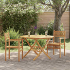 Stuhl 2 pcs Braun 56 x 55 x 90,5 cm Massivholz Teak