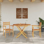 Stuhl 2 pcs Braun 56 x 55 x 90,5 cm Massivholz Teak
