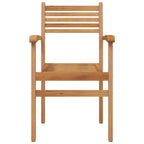 Stuhl 2 pcs Braun 56 x 55 x 90,5 cm Massivholz Teak