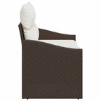 Garten-Sofa mit Kissen 123 x 62 x 69 cm Poly-Rattan