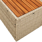 Gartensofa Beige 184 x 62 x 85cm Poly-Rattan