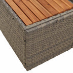 Gartensofa Grau 184 x 62 x 85cm Poly-Rattan