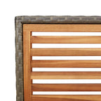 Garten Stapelstühle 2 pcs Braun und Grau 54 x 56 x 90 cm