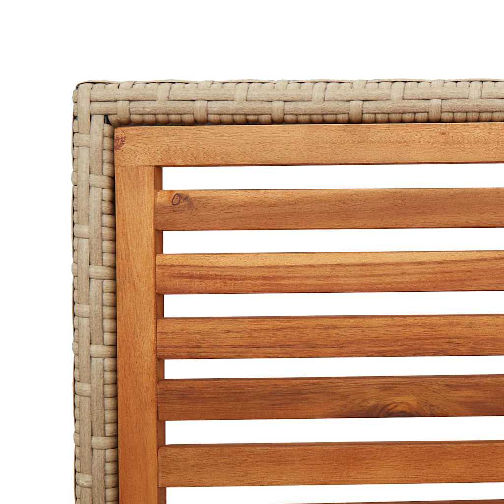Garten Stapelstühle 2 pcs Braun und Beige 54 x 56 x 90 cm