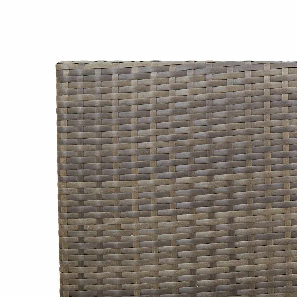 Garten Stapelstühle 2 pcs Grau und Braun 54 x 56 x 90 cm