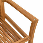Esszimmerstuhl 2 pcs Braun 62 x 55 x 94 cm Massivholz Teak
