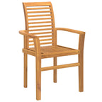 Esszimmerstuhl 4 pcs Braun 62 x 55 x 94 cm Massivholz Teak