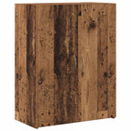 Büroschrank mit Regal Schwarz Eichen-Optik 70 x 32 x 77.5 cm