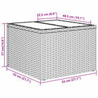 Gartensofa-set mit Kissen 9 pcs Schwarz Poly-Rattan