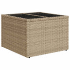 Gartensofa-set mit Kissen 11 pcs Beige Poly-Rattan