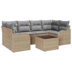 Gartensofa-set Beige 55 x 55 x 37 cm Poly-Rattan