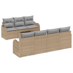 Gartensofa-set Beige 55 x 55 x 37 cm Poly-Rattan