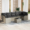 Gartensofa-set Hellgrau 55 x 55 x 37 cm Poly-Rattan