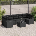 Gartensofa-set Schwarz 55 x 55 x 37 cm Poly-Rattan
