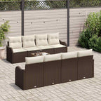 Gartensofa-set Braun 55 x 55 x 37 cm Poly-Rattan