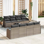 Gartensofa-set Grau 55 x 55 x 37 cm Poly-Rattan